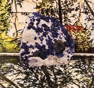 Blueberry Fluorite Specimen Raw Slab 5.48oz - Picture 1 of 3