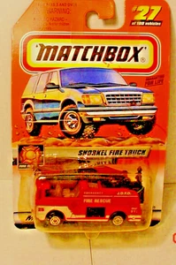 Matchbox 27 Snorkel Fire Truck Fire Rescue Red 1/64 - Picture 1 of 3