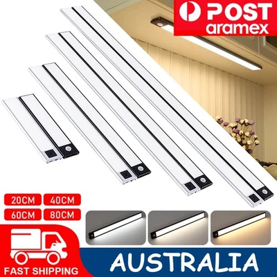 LED Motion Sensor Under Closet Light Rechargeable Magnetic Cabinet Dimmable Lamp - image 1 of 4