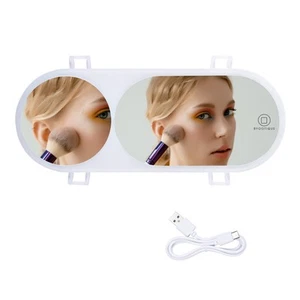 Byootique Car Visor Vanity Mirror LED Light Magnify Sun-shading Travel - Picture 1 of 11