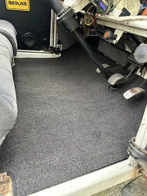 Citroen 2CV aftermarket floor mats rubber backed tailored Heavy duty Carpet Grey - Image 1 of 4