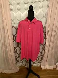 Walter Hagen Hot Pink Striped Golf Shirt - XL - Bild 1 von 7