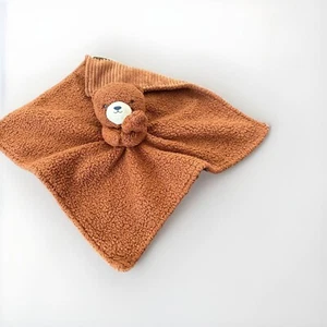 Manta de seguridad para bebé Carters Just One You marrón oso de peluche pana polar - Imagen 1 de 12