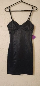 Forever 21 Party Dress Collection schwarz figurbetont Gr. S Spaghettiträger - Bild 1 von 5
