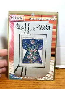 Design Works Crafts Counted Cross Stitch Greeting Card Kit #841 Asian Floral_BH - Picture 1 of 7