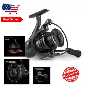 Light 5.1oz Spinning Reel with 10+1 Bearings - Smooth Saltwater & Freshwater - Picture 1 of 10