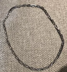 Collana Catena Vintage Dolce & Gabbana Tono Argento Unisex L:44 Cm - Foto 1 di 3