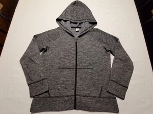 OLD NAVY Full Zip Front Hooded Sweatshirt Jacket Girls Kids sz 8 M Gray Hoodie - Picture 1 of 12