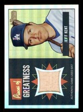 2005 Bowman Heritage Pieces of Greatness Rainbow Relics Jeff Kent Bat #/51 t01