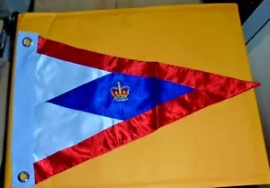 Royal Victoria Yacht Club Mitglied Kapitän Burgee Wimpel Flagge SS Meer Segelboot BC - Bild 1 von 2