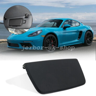 Sun Visor Mirror Cover For Porsche For 718/981/911 Black/Luxor Beige - Image 1 of 4