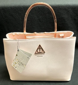 NEW Loungefly Harry Potter Elder Blush Deathly Hallows Pebble Texture Handbag - Picture 1 of 12