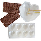 Chocolate Molds Set 8.7 inch Heart Shaped Silicone Mould with 2 Pcs hamm LX