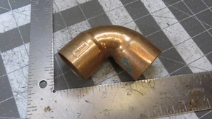 Paquete de 1 montaje de plomería sudor codo 90 grados cobre 1-1/4" - Imagen 1 de 5