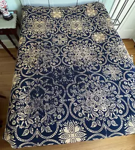 Antico Copriletto Copriletto Jacquard Lana Tessuto a Mano XIX Secolo - Shabby Chic A568 - Foto 1 di 20