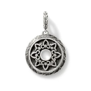 JOHN HARDY Padma Ciondolo Amuleto Fiore di Loto in Argento Sterling - Foto 1 di 5