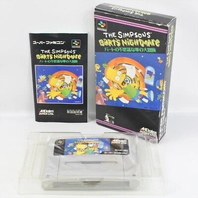 THE SIMPSONS BARTS NIGHTMARE Super Famicom Nintendo 2010 sf - Image 1 of 4