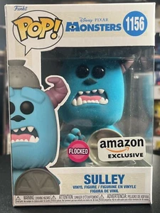 Funko Pop DISNEY PIXAR MONSTERS Inc - SULLEY (Flocked) #1156 - AMAZON Exclusive - Picture 1 of 9