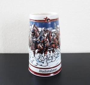 Budweiser 1989 Collectors Series Stein, Clydesdales - Picture 1 of 5