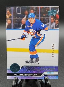 2023-24 Upper Deck Series 1 William Dufour Deluxe #061/250 Islanders SP!!!🔥🔥🔥