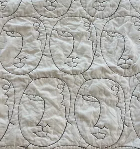 Curio Collection Quilted Shams White & Black - size King - Picture 1 of 4