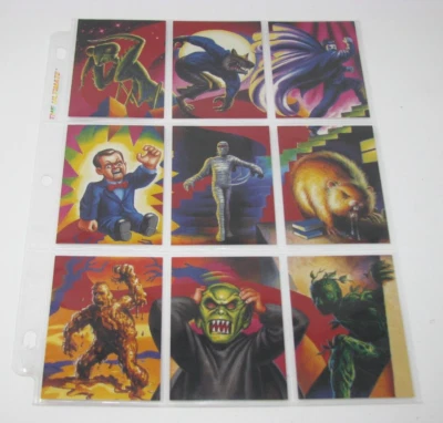 GOOSEBUMPS Ghoul’s Gallery Complete Puzzle Card Set R.L. STINE Walter Velez Art - Image 1 of 4