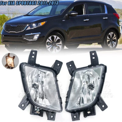 1 Pair Fog Lamp Front Bumper Fog Light Driving Lamp For KIA SPORTAGE 2011-2013 Foto 1 de 4