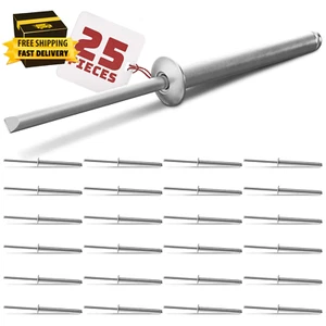 25Pcs Large Head Pop Rivets Aluminum - 3/16" X 1-1/2" Aluminum Dome Head Blind - Picture 1 of 9