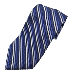 Cape Cod Blue Striped Hvy Wt Silk Necktie - USA - Like New - Picture 1 of 4
