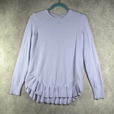 Suéter Lilly Pulitzer Estela con Volantes para Mujer Mediano Lila Mezcla de Cachemira Pullover Foto 1 de 4