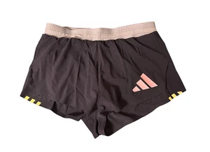 adidas Adizero Pro Elite Promo Brief Lined 1” Shorts Size S IN1123 Purple Yellow - Picture 1 of 5