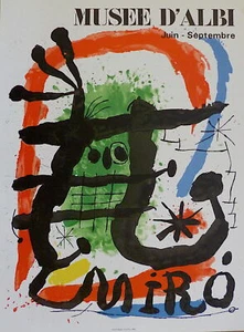 Joan Miro Poster Lithographie Museum Albi Abstrakte Kunst Abstraktion Surrealismus - Bild 1 von 1