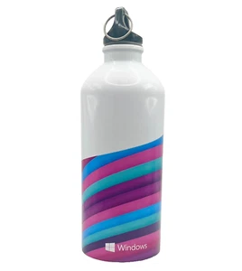 Botella de agua de acero promocional Microsoft Windows TOTALMENTE NUEVA - Imagen 1 de 2