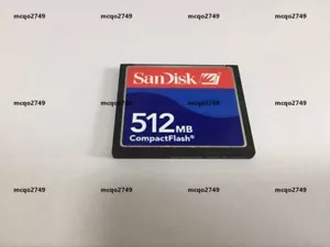 512MB SanDisk CompactFlash CF Memory Card 512MB SDCFJ/SDCFB - Picture 1 of 3