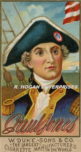 C. 1888 JOHN PAUL JONES GREAT AMERICANS TOBACCO CARD 5X7 PRINT PHOTO F485