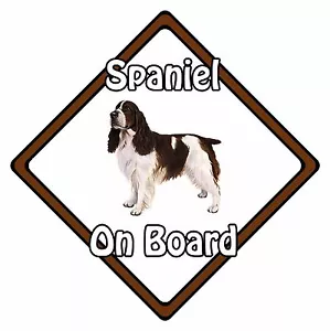 Dog On Board Car Sign -English Springer Spaniel On Board - Picture 1 of 5