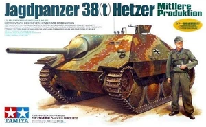 Tamiya 35285 Jagdpanzer 38(t) Hetzer Mid Production Kit Montaggio 1/35 - Foto 1 di 2