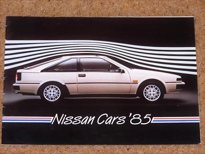 1985 NISSAN CARS Sales Brochure inc Silvia 300ZX Bluebird Turbo ZX Cherry 300C - Image 1 of 4