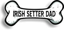Dog Dad Irish Setter Bone Car Magnet Bumper Sticker 3"x7"