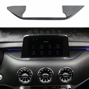 Car Censole Dashboard GPS Navigation Frame Cover Trim For Kia Stinger 2019 2020 - Picture 1 of 7