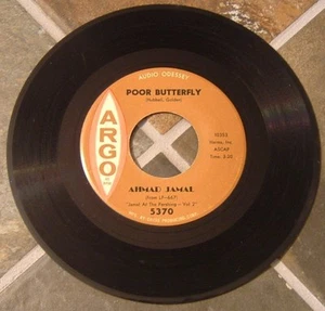 45 RPM By Ahmad Jamal, "Poor Butterfly" on Argo - Imagen 1 de 2