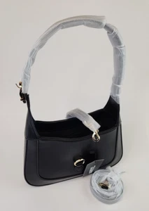 APRYL Schultertasche Umhängetasche schwarz Handtasche Hobo Handtasche mit verstellbarem Riemen - Bild 1 von 10