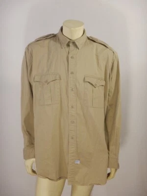 Polo Ralph Lauren KEY WEST  Cotton Long Sleeve SAFARI Shirt Khaki Size XL - Image 1 of 4