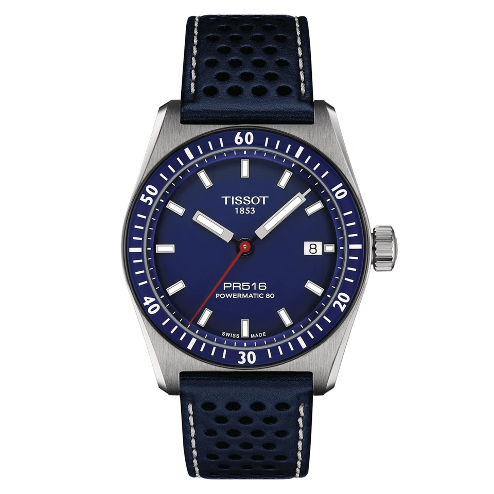 Tissot PR516 Powermatic 80 38 MM Automatic Blue Dial Watch T149.407.16.041.00 - Image 1 of 4