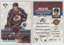 2002 Pacific Private Stock Titanium Authentic Game-Worn Jerseys Retail Rob Blake