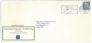 DENMARK: Gyldendalske Boghandel (Nordic Publishing) cover with GB perfin stamp - Picture 1 of 1