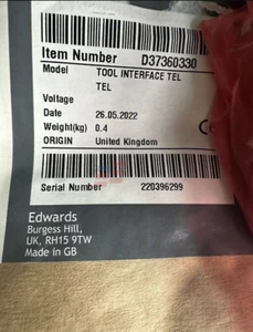 EDWARDS D37360330 new communications module - Picture 1 of 3