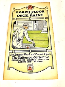 Antike Delaware Werbung Prospekt Broschüre BPS Veranda Boden Deck Farbe 1920er - Bild 1 von 6