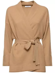 MAX MARA Arno $1060 Camel Cashmere Yarn Cardigan New And Authentic - Picture 1 of 3