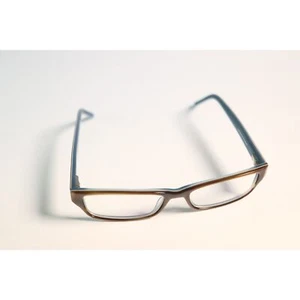 Michael Stars Devious Eyeglasses Teak Blue 51-16-145mm eyewear slim rectangle N1 - Picture 1 of 8